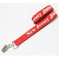 Red Polyester Lanyard 3/4" (20 mm) Wide